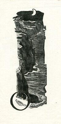 Билль Александра Феликсовна. Лот из трех эскизов обложки и 12 буквиц к книге М. Горького «Сказки об Италии»